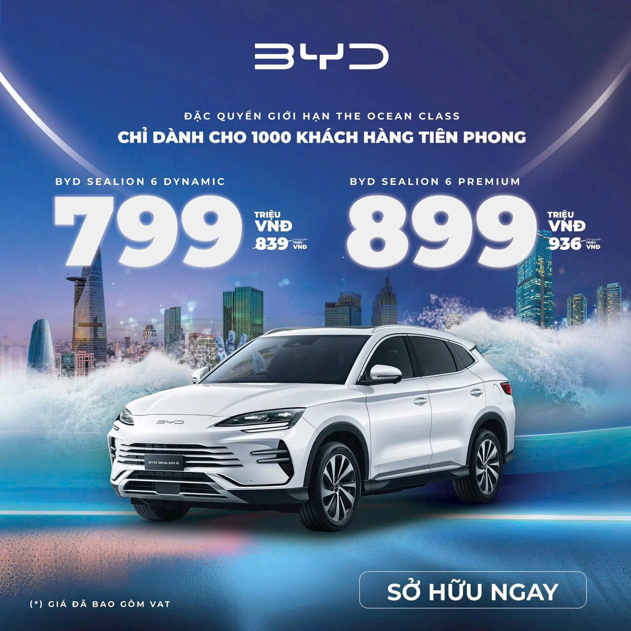 Ra Mắt BYD Sealion 6 HEV với giá từ 799 triệu đồng